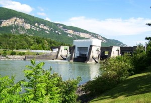 Vanne de barrage Vaugris